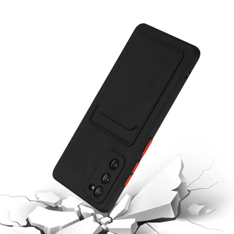 9D SKLO + PÚZDRO 2v1 pre Samsung Galaxy S20 FE - Silikónové CARD čierne