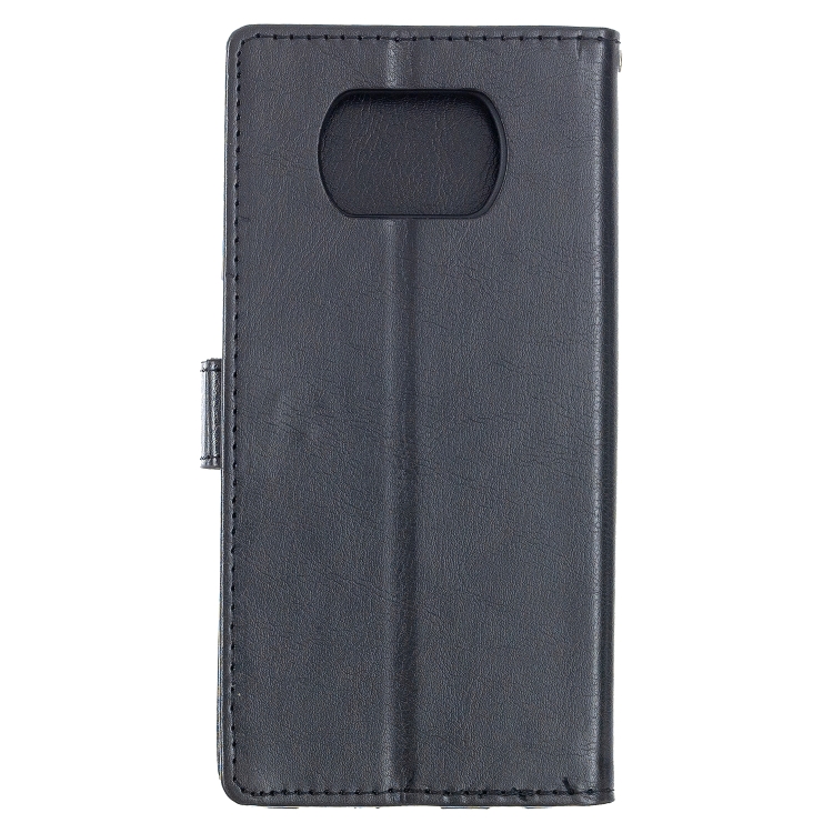 9D SKLO + PÚZDRO 2v1 pre Xiaomi Poco X3 NFC / X3 Pro - Knižkové Horse čierne