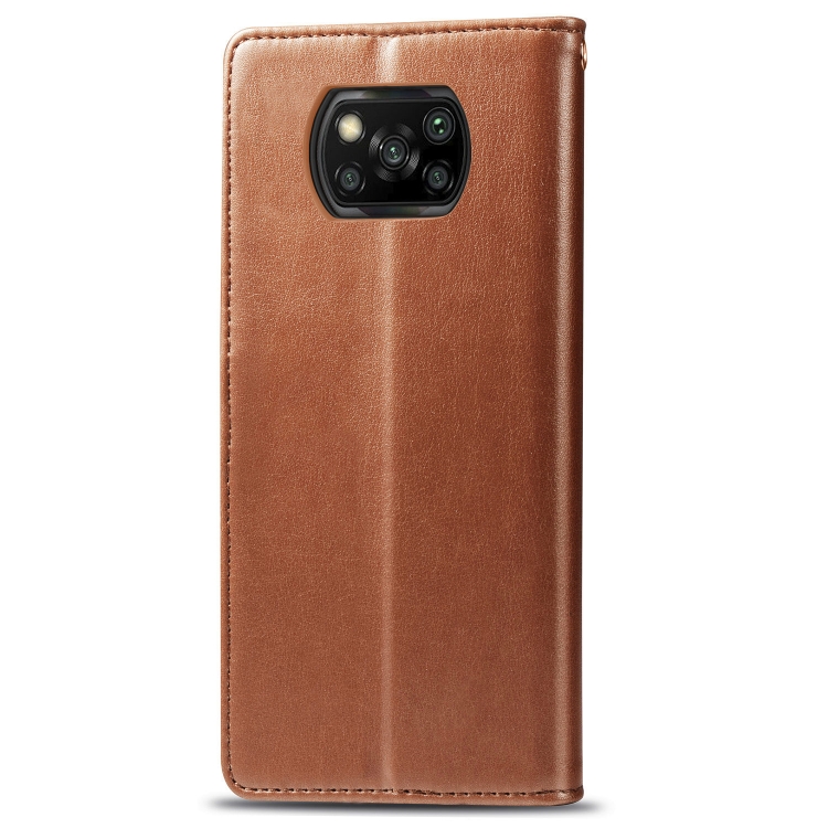 9D SKLO + PÚZDRO 2v1 pre Xiaomi Poco X3 NFC / X3 Pro - Knižkové Solid hnedé