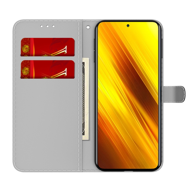 Knížkové puzdro Pattern na Xiaomi Poco X3 NFC / X3 Pro - zelené