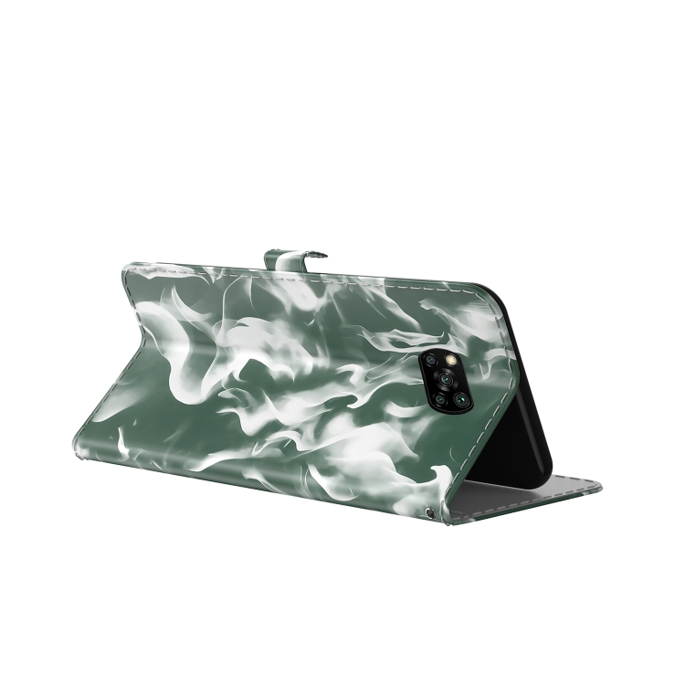 Knížkové puzdro Pattern na Xiaomi Poco X3 NFC / X3 Pro - zelené