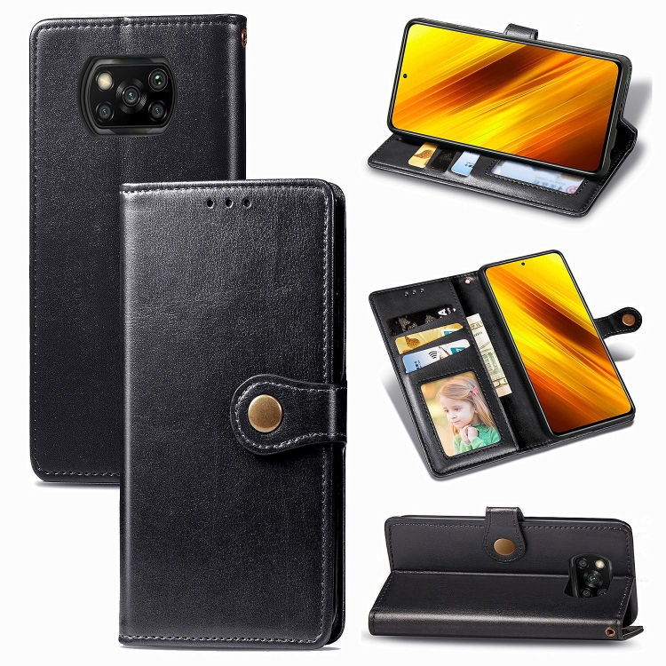 Knížkové puzdro Solid na Xiaomi Poco X3 NFC / X3 Pro - čierne