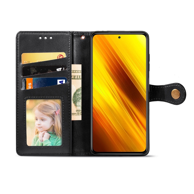 Knížkové puzdro Solid na Xiaomi Poco X3 NFC / X3 Pro - čierne