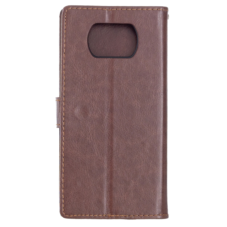 Knížkové puzdro Horse na Xiaomi Poco X3 NFC / X3 Pro - hnedé