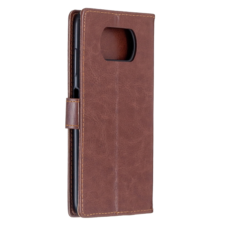 Knížkové puzdro Horse na Xiaomi Poco X3 NFC / X3 Pro - hnedé
