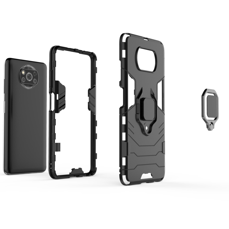 Tvrdené puzdro na Xiaomi Poco X3 NFC / X3 Pro - Ring Armor čierne