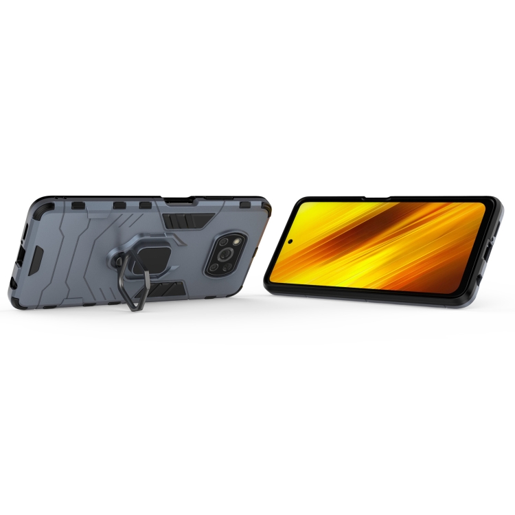 Tvrdené puzdro na Xiaomi Poco X3 NFC / X3 Pro - Ring Armor modré