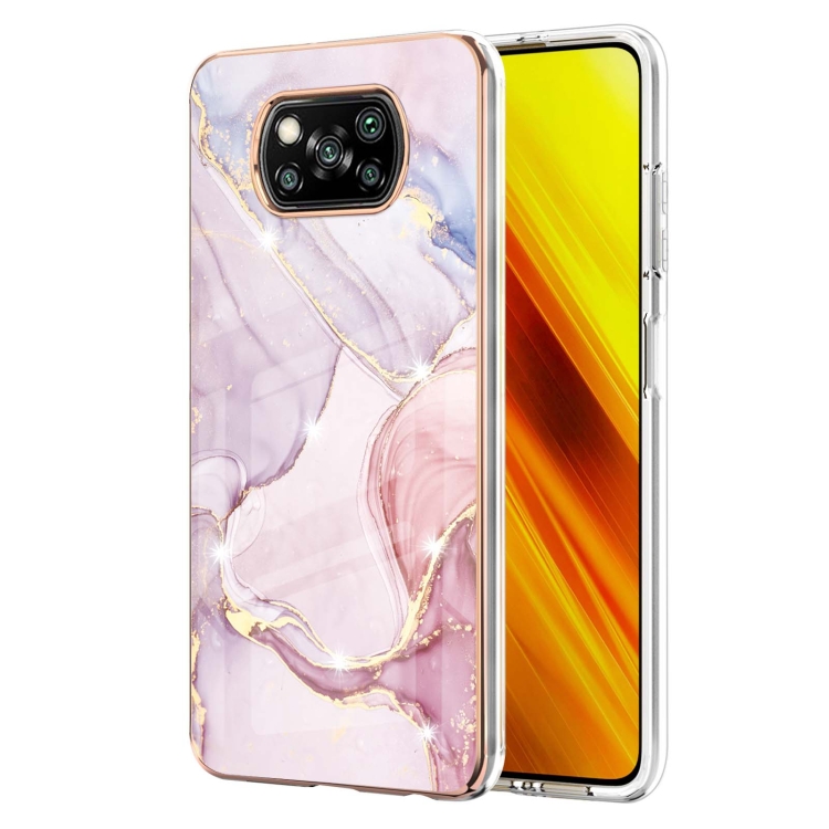 Silikónové puzdro na Xiaomi Poco X3 NFC / X3 Pro - Marble rose gold