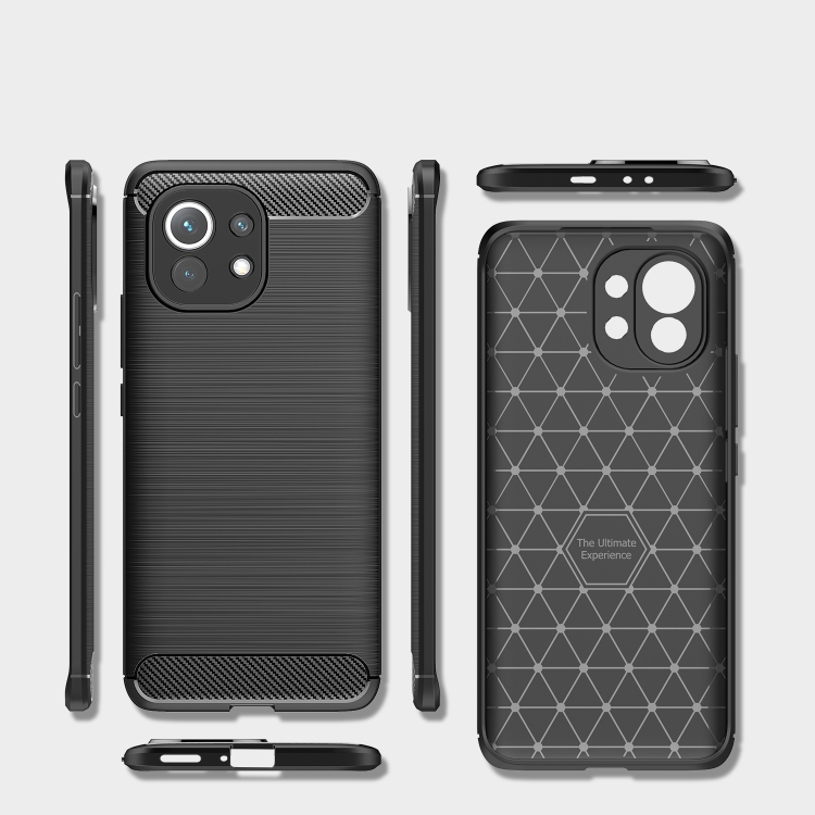 Silikónové puzdro pre Xiaomi Mi 11 - carbon čierne