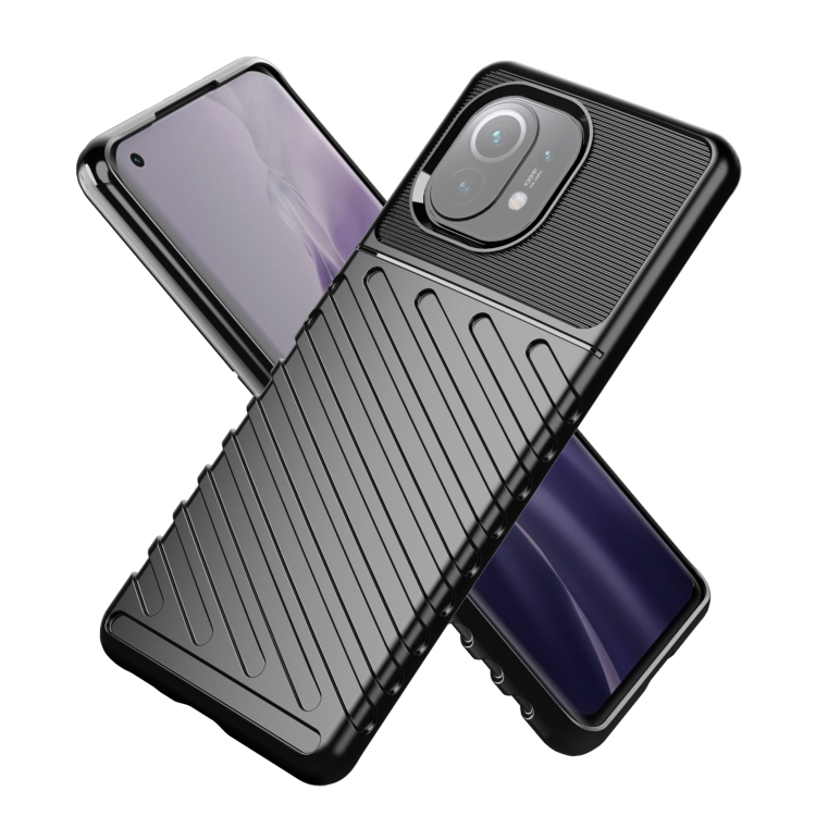 Silikónové puzdro pre Xiaomi Mi 11 - Thunder čierne