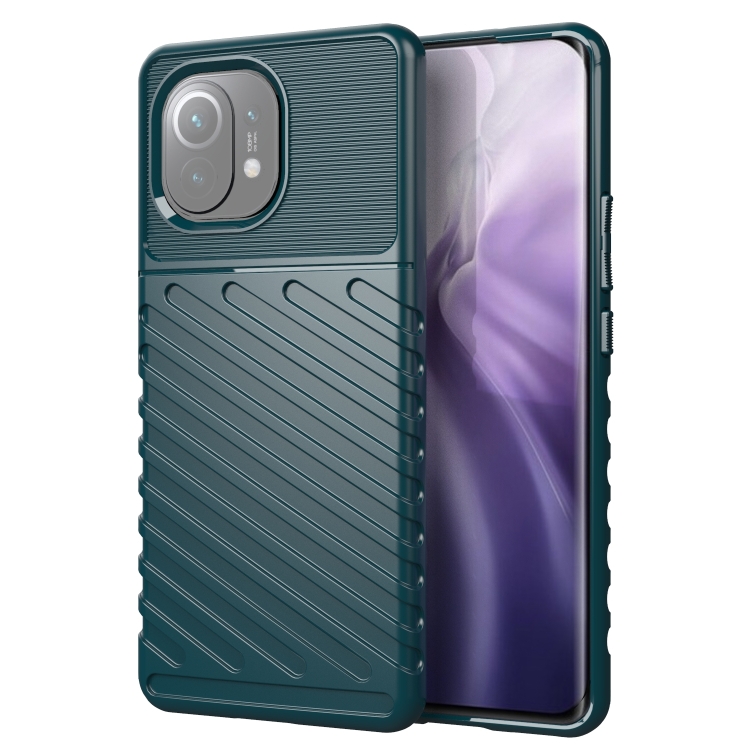 Silikónové puzdro pre Xiaomi Mi 11 - Thunder zelené