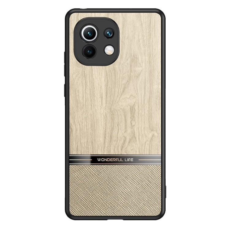 Tvrdené puzdro pre Xiaomi Mi 11 - Wood hnedé