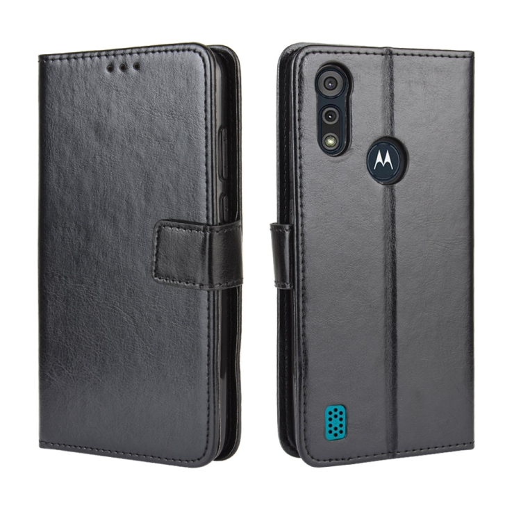 9D SKLO + PUZDRO 2v1 pre Motorola Moto E6i / E6s - Knižkové Solid čierne