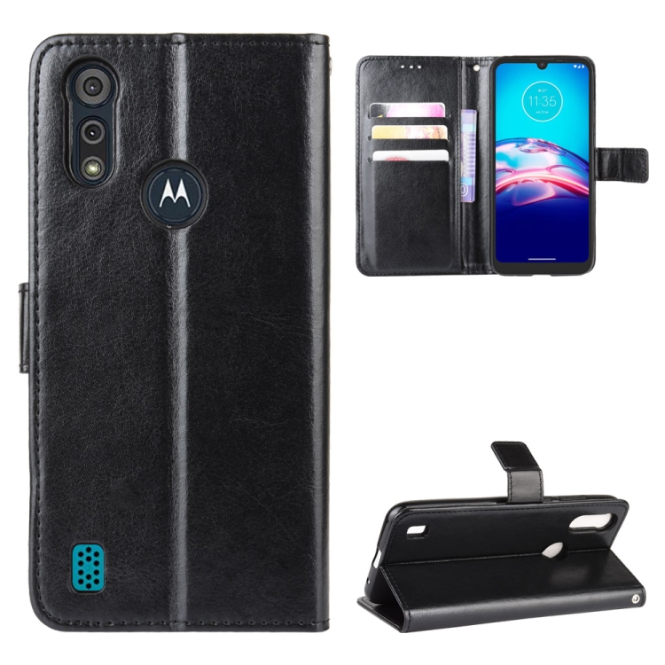 9D SKLO + PUZDRO 2v1 pre Motorola Moto E6i / E6s - Knižkové Solid čierne