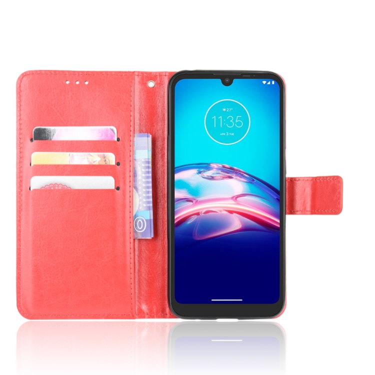 Knižkové puzdro Solid pre Motorola Moto E6i / E6s - červené