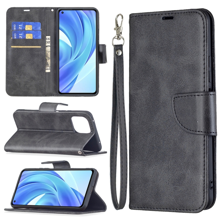 9D SKLO + PUZDRO 2v1 pre Xiaomi Mi 11 Lite 4G / 5G - Knižkové Lambskin čierne