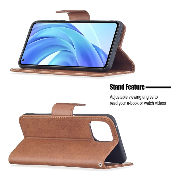 9D SKLO + PUZDRO 2v1 pre Xiaomi Mi 11 Lite 4G / 5G - Knižkové Lambskin hnedé