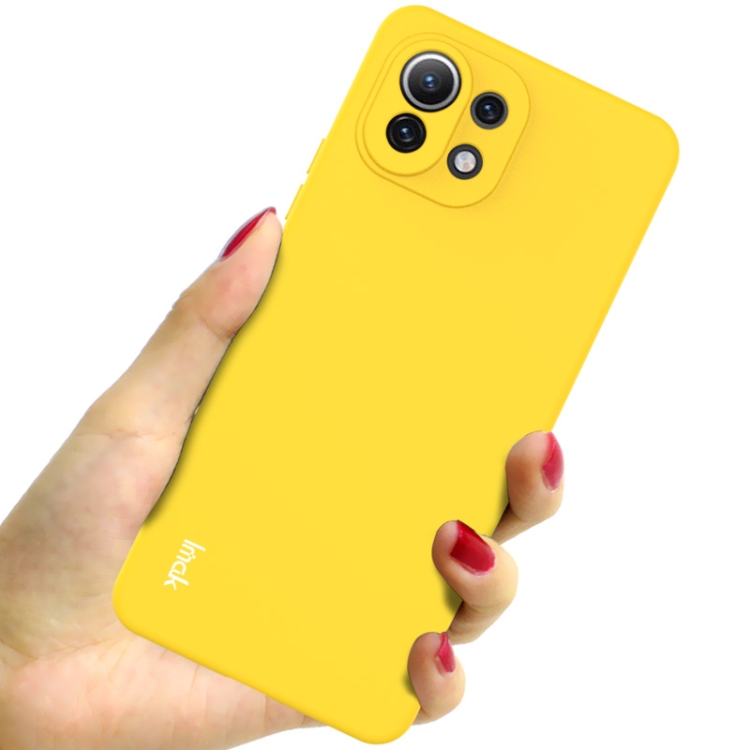 Silikónový obal pre Xiaomi Mi 11 Lite 4G / 5G - žltý