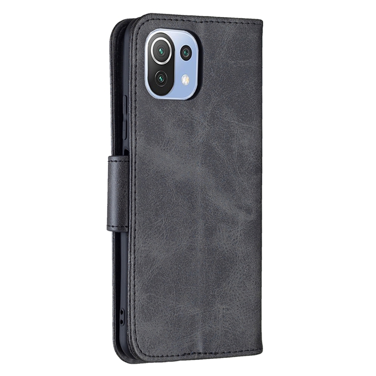 Knížkove puzdro pre Xiaomi Mi 11 Lite 4G / 5G - Lambskin čierne