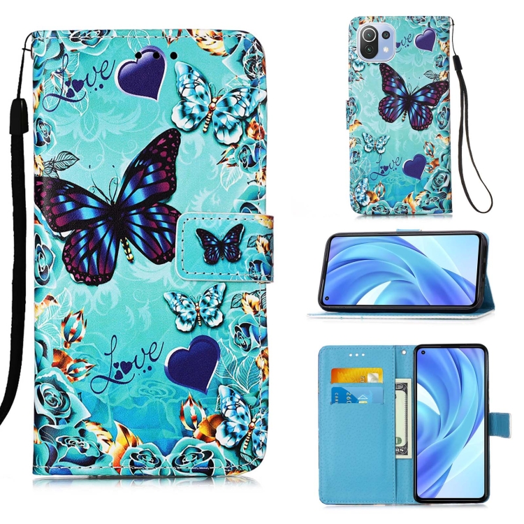Knížkove puzdro pre Xiaomi Mi 11 Lite 4G / 5G - ART Butterfly