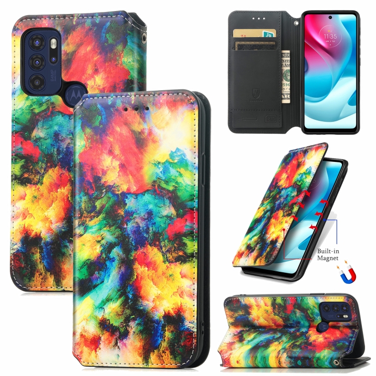 Knižkové puzdro pre Motorola Moto G60s - Colorful