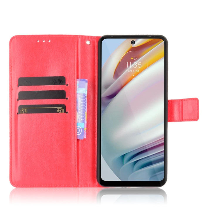 9D SKLO + PÚZDRO 2v1 pre Motorola Moto G60 - Knižkové Solid červené