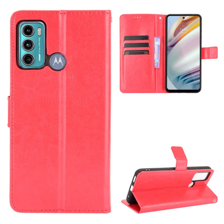 9D SKLO + PÚZDRO 2v1 pre Motorola Moto G60 - Knižkové Solid červené