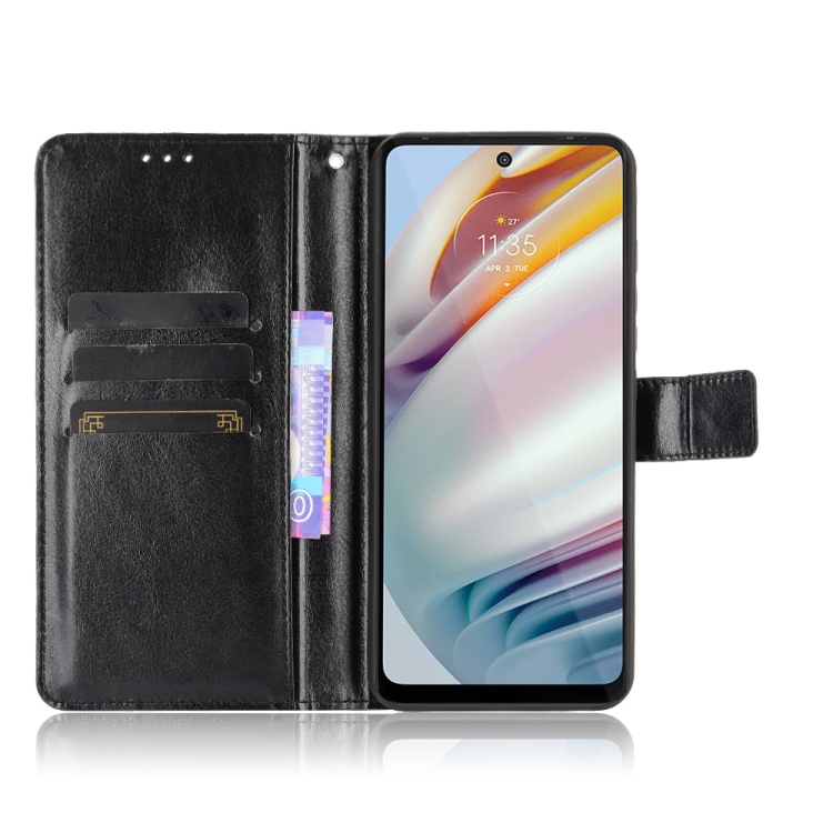 9D SKLO + PÚZDRO 2v1 pre Motorola Moto G60 - Knižkové Solid čierne