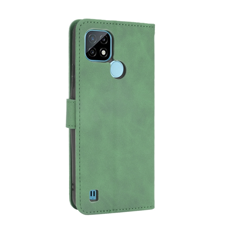 9D SKLO + PUZDRO 2v1 pre Realme C21 - Knižkové Solid zelené