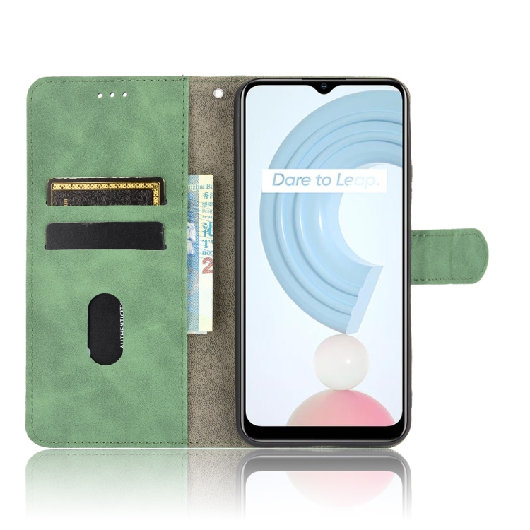Knižkové puzdro na Realme C21 - Solid zelené