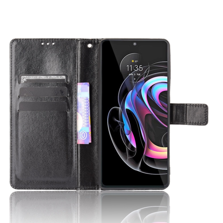 9D SKLO + PÚZDRO 2v1 pre Motorola Moto Edge 20 Pro - Solid čierne