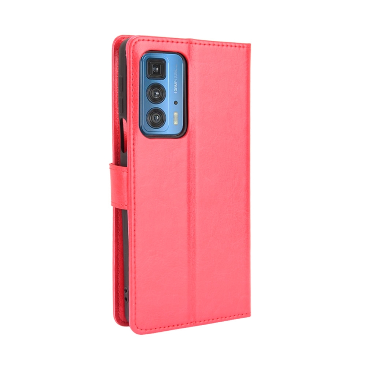 Knižkové puzdro pre Motorola Moto Edge 20 Pro - Solid červené