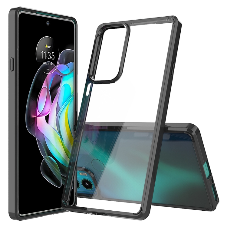 9D SKLO + PÚZDRO 2v1 pre Motorola Moto Edge 20 - Acrylic čierne