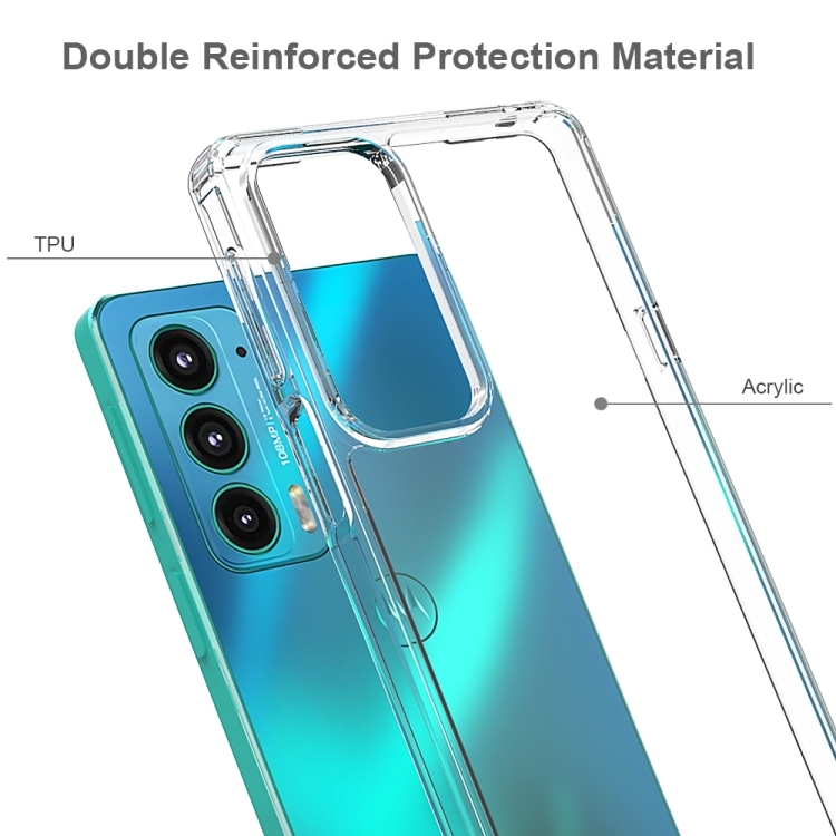 Tvrdený kryt pre Motorola Moto Edge 20 - Acrylic priesvitné