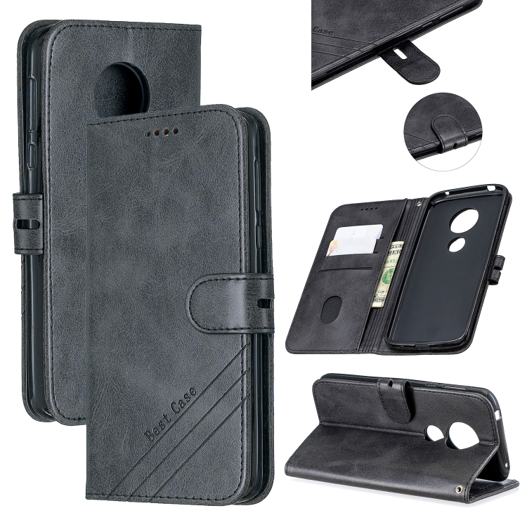 Knižkové púzdro Smart Solid pre Lenovo Moto G6 Play / Moto E5 čierne