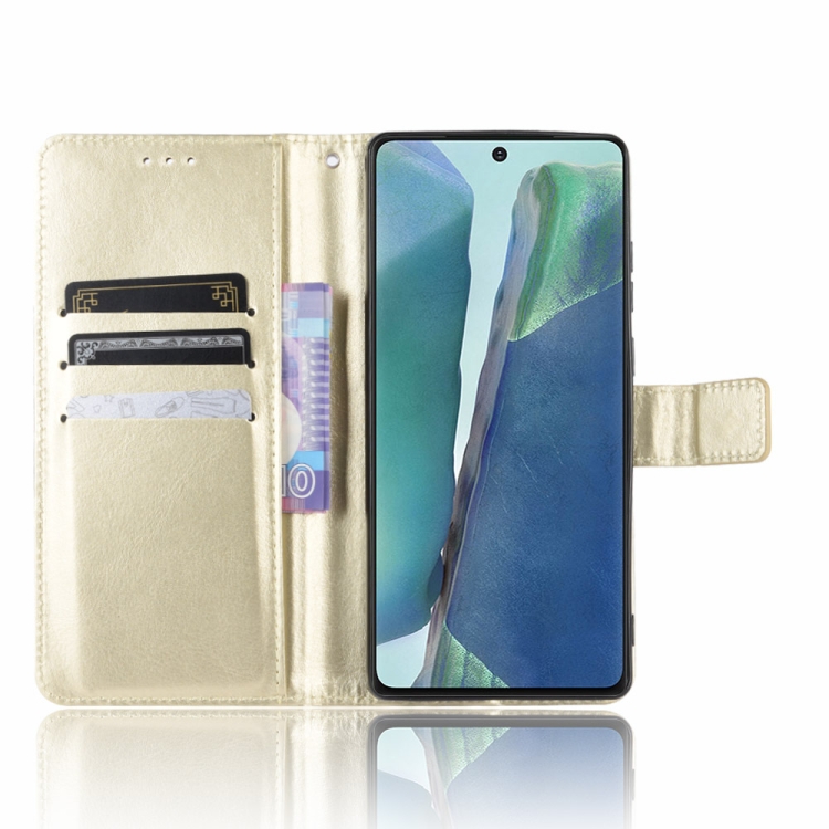 Knižkové puzdro Solid pre Samsung Galaxy S20 FE - zlaté