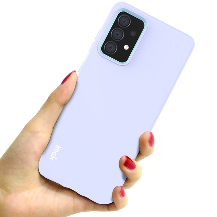 9D SKLO + PÚZDRO 2v1 pre Samsung Galaxy A52 / A52 5G / A52s - silikónové fialové