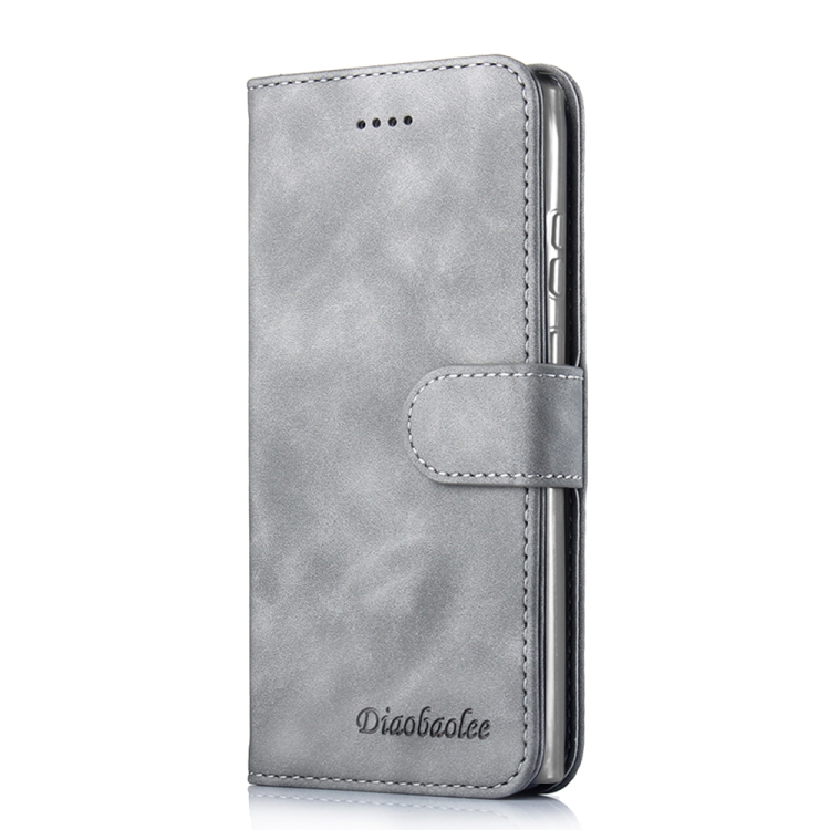 Knižkové puzdro Calf pre Samsung Galaxy A52 / A52 5G / A52s - sivé