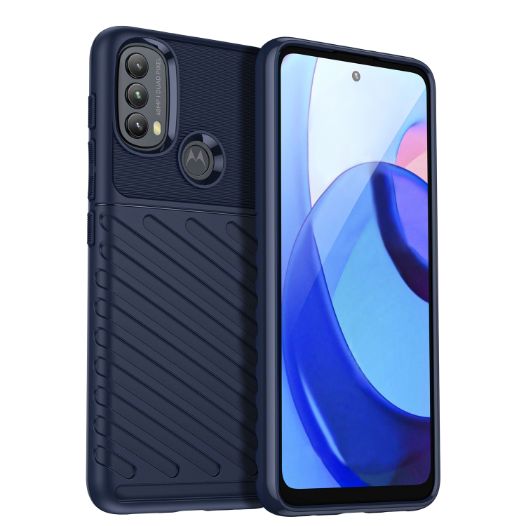9D SKLO + PUZDRO 2v1 pre Motorola Moto E20 / E30 / E40 - Thunder modré