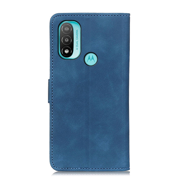 9D SKLO + PUZDRO 2v1 pre Motorola Moto E20 / E30 / E40 - Knižkové KHAZNEH modré