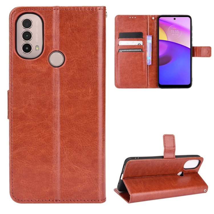 9D SKLO + PUZDRO 2v1 pre Motorola Moto E20 / E30 / E40 - Knižkové Solid hnedé