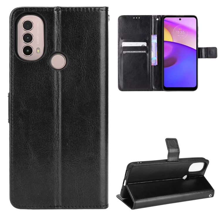 9D SKLO + PUZDRO 2v1 pre Motorola Moto E20 / E30 / E40 - Knižkové Solid čierne