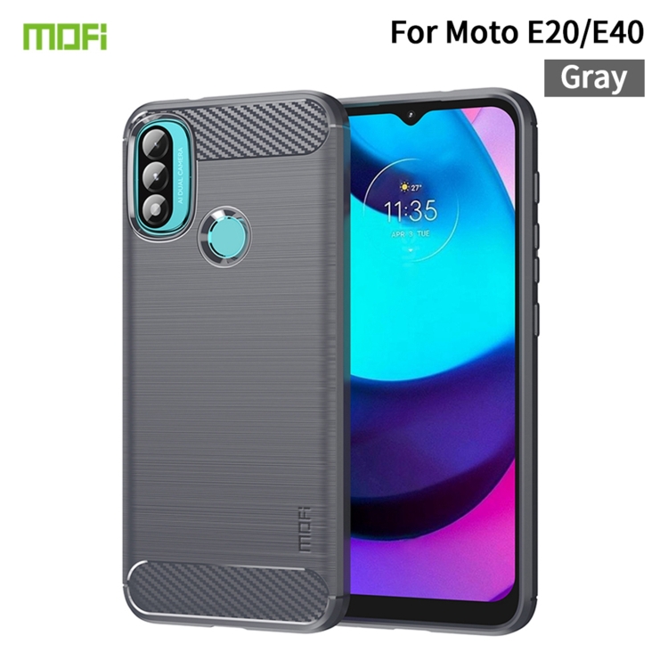Silikónový obal na Motorola Moto E20 / E30 / E40 - carbon sivý