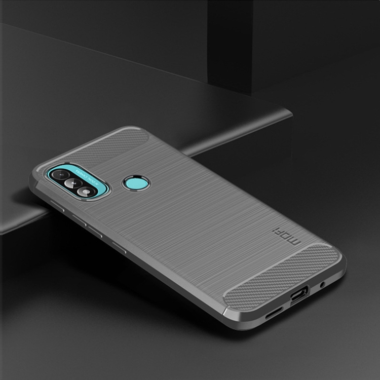 Silikónový obal na Motorola Moto E20 / E30 / E40 - carbon sivý