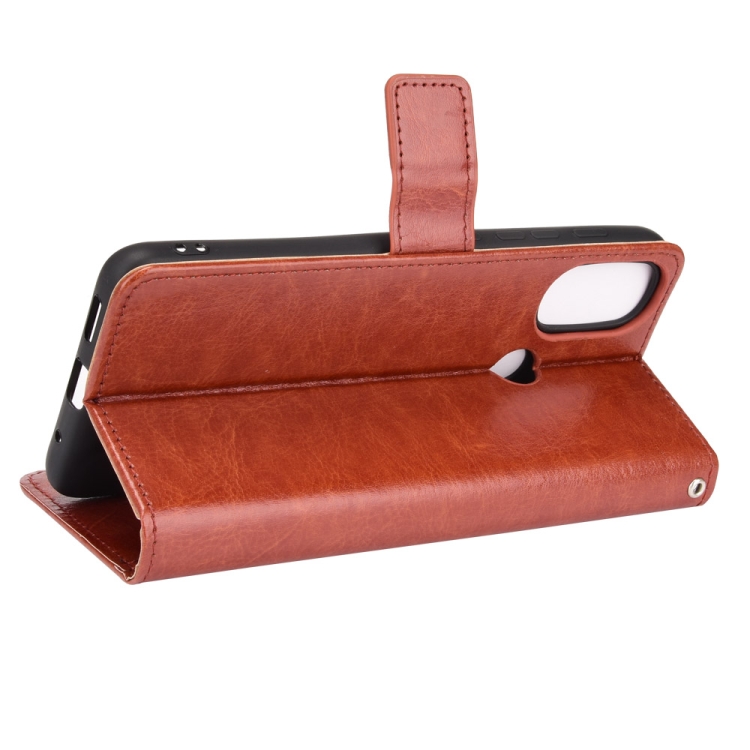 Knižkové puzdro pre Motorola Moto E20 / E30 / E40 - Solid hnedé