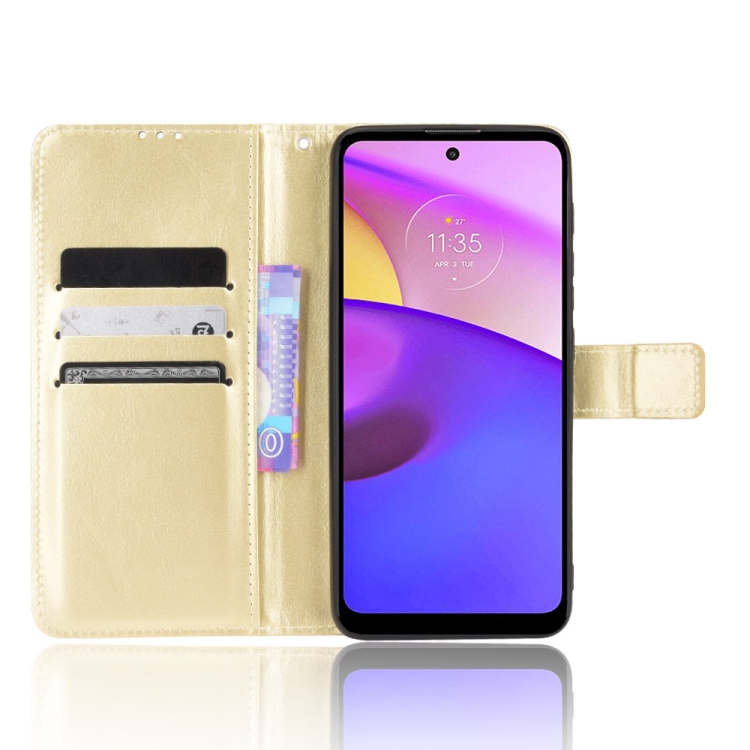 Knižkové puzdro pre Motorola Moto E20 / E30 / E40 - Solid zlaté