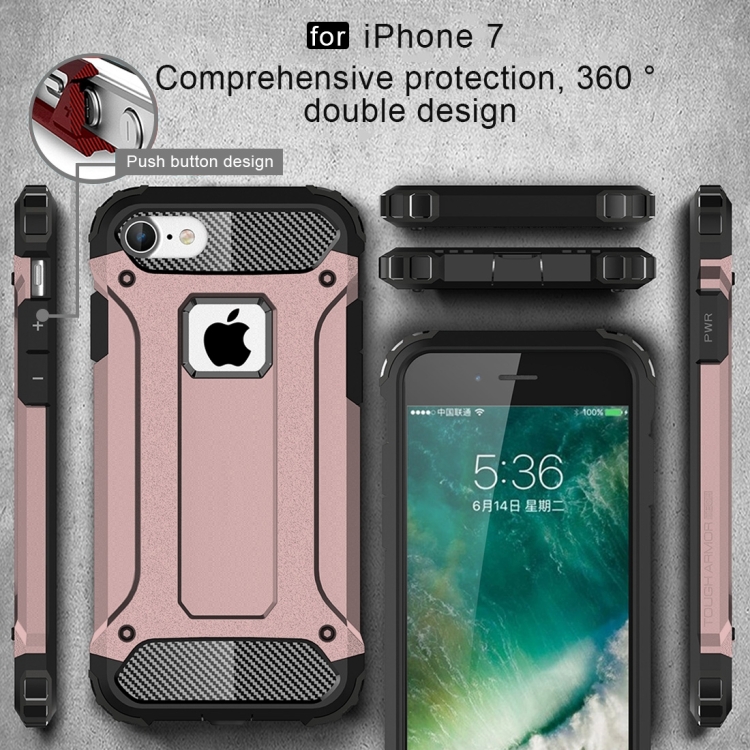 SKLO + PUZDRO 2v1 pre iPhone 7, 8, SE 2 - Armor ružové