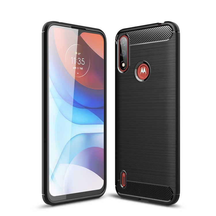 Silikónový kryt pre Motorola Moto E7 Power - carbon čierne