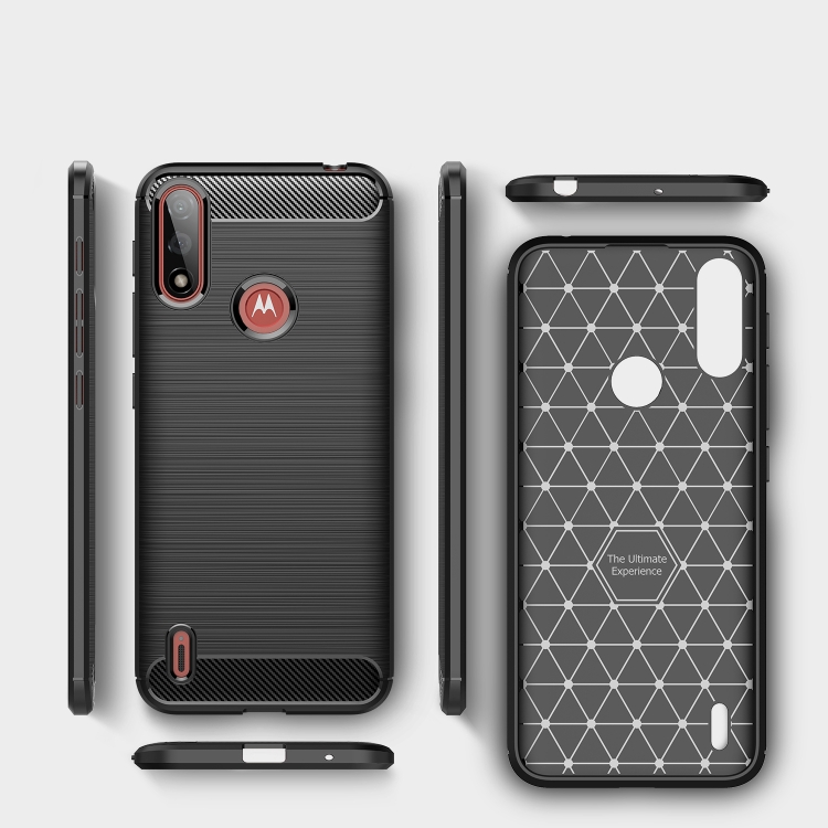 Silikónový kryt pre Motorola Moto E7 Power - carbon čierne