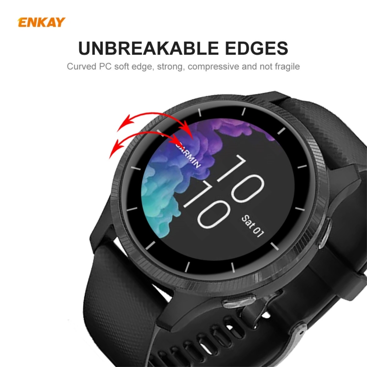 3D Ochranná fólia Garmin Vivoactive 4 / Garmin Venu 2 čierna